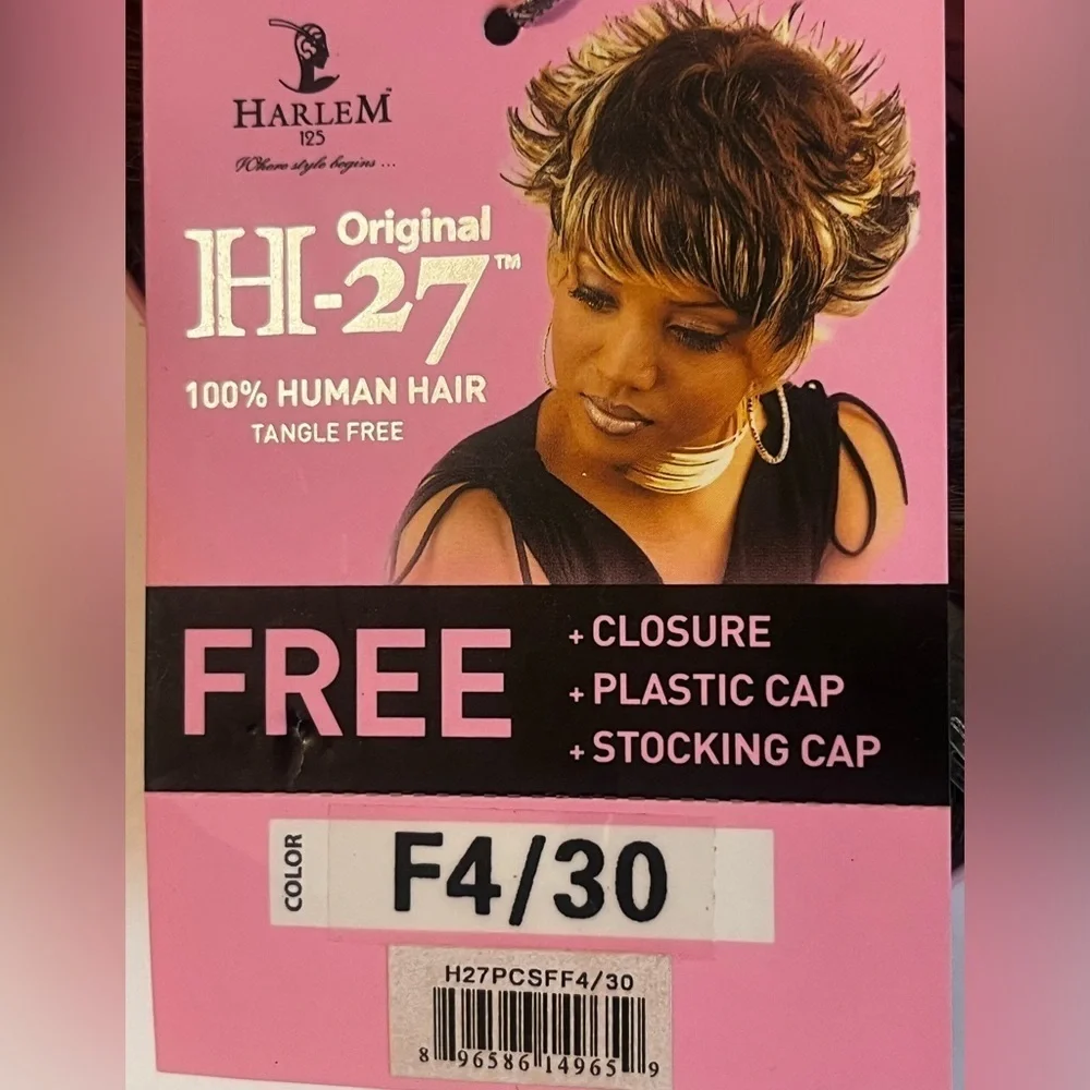 NEW Harlem 125 H-27PCS Weaving Hair - 27 Pcs Color F4/30